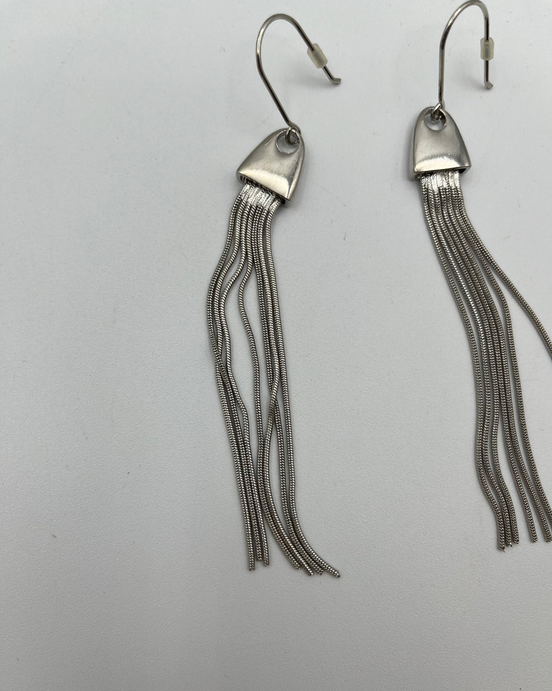 Silver Chain Dangle Earrings