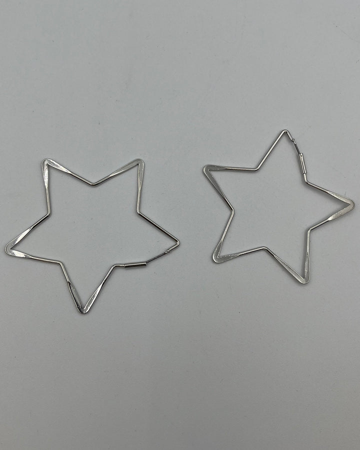 Silver Star Hoops