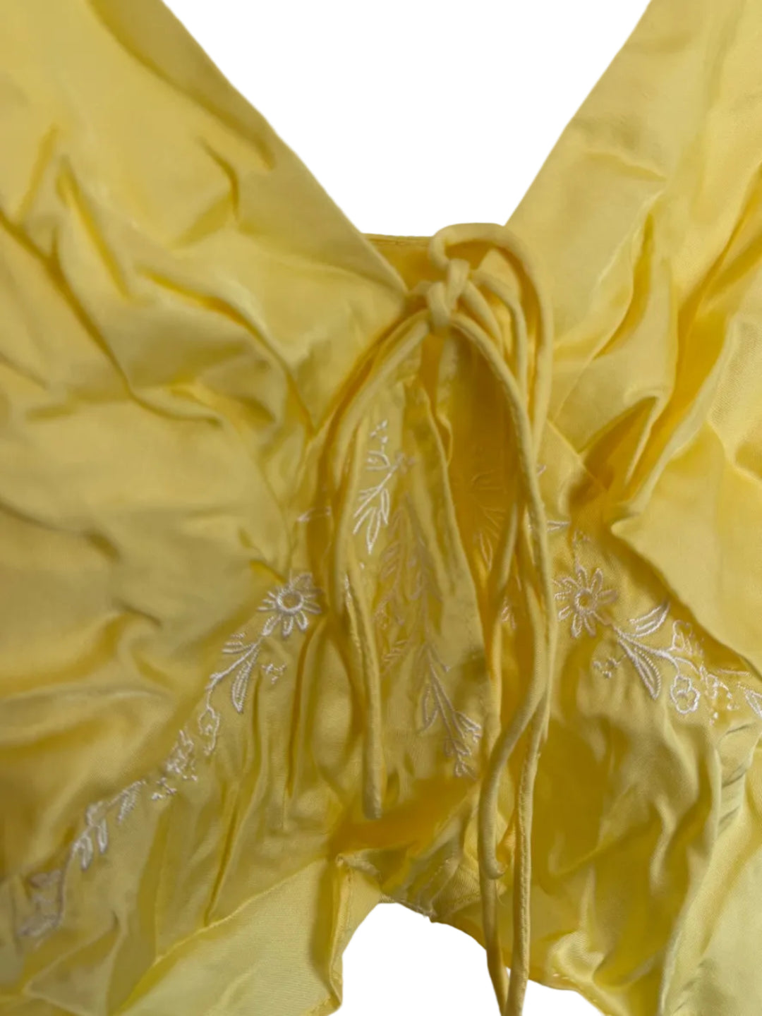 Sun Yellow Cami Tie Blouse - Size 2/4