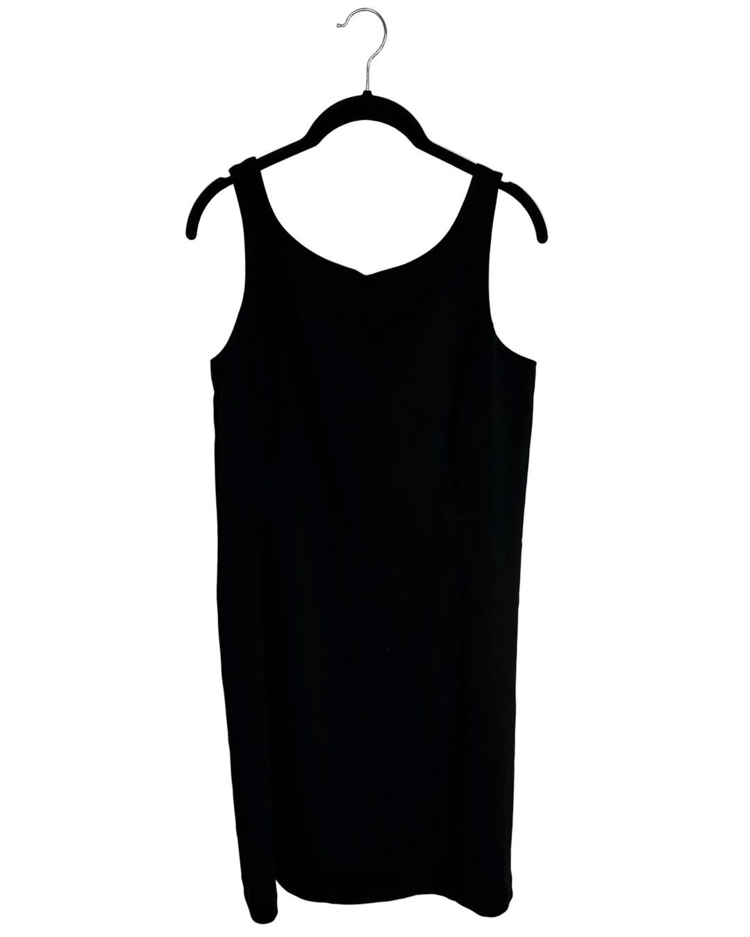 Black Sleeveless Shift Dress - Size 4/6