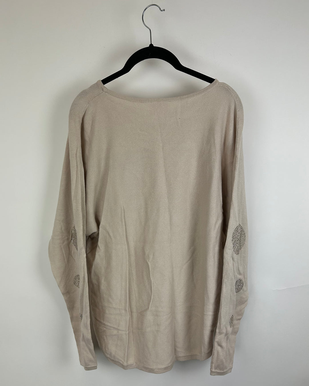 Light Brown Rhinestone Sweater - Size 6/8