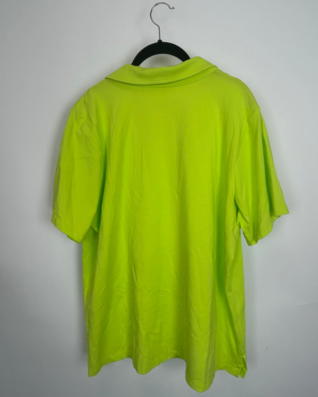 Chartreuse Green V-Neck Collar Top - Size 14/16