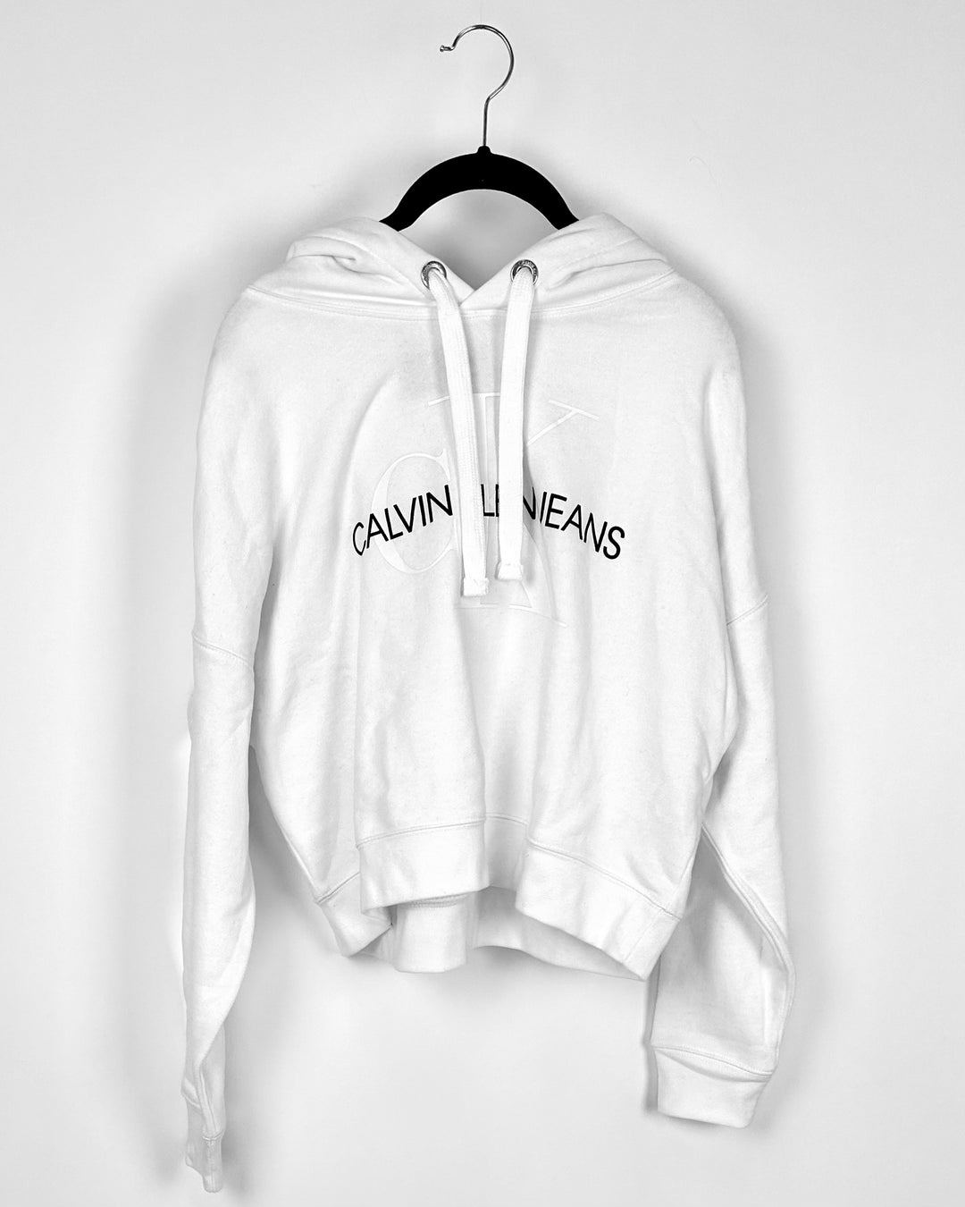 White Logo Hoodie - Small