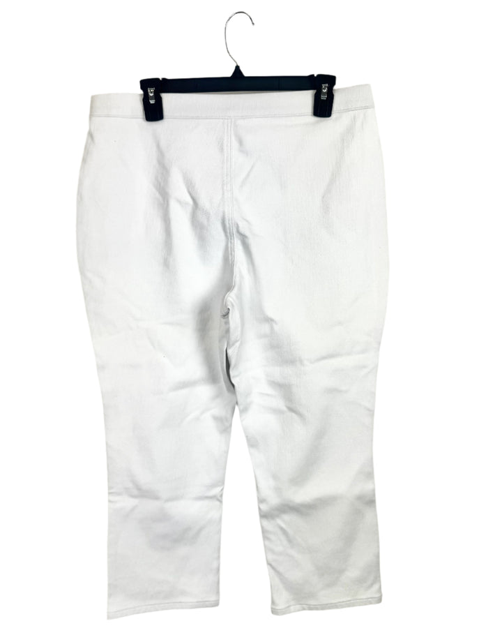 Straight-Leg Drawstring Pants- Size 12