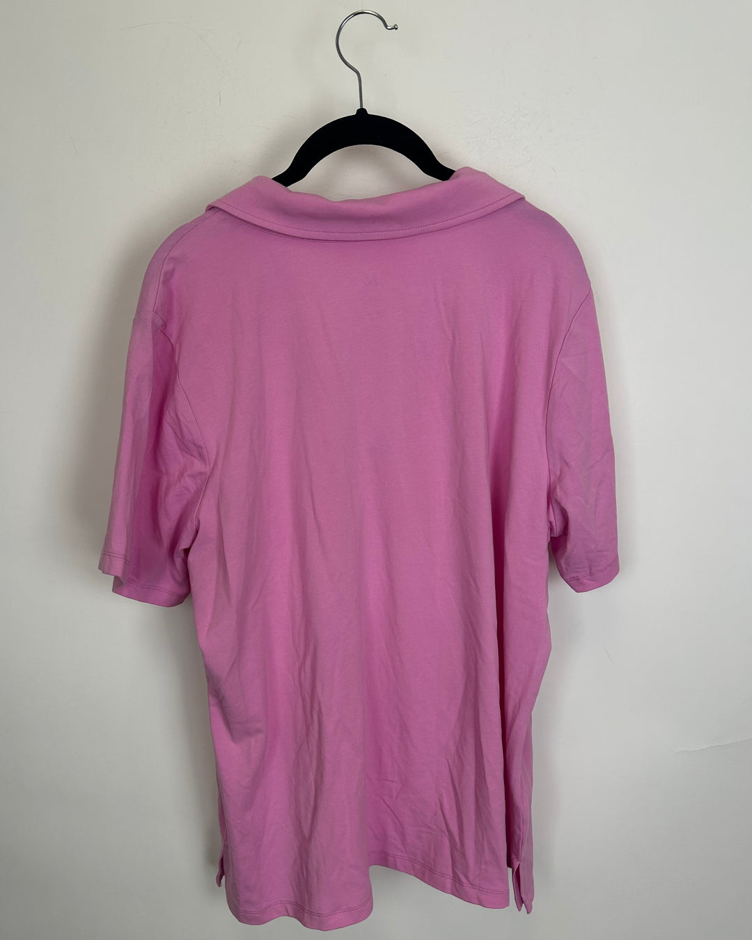 Hot Pink V-Neck Collar Top - Size 14/16