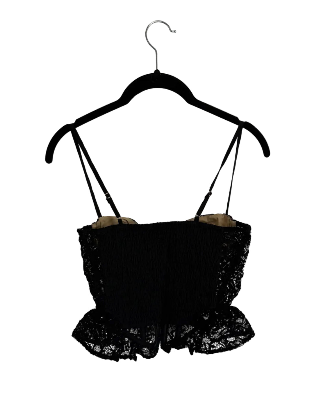 Black Corset with Nude Layer - Size 0/2