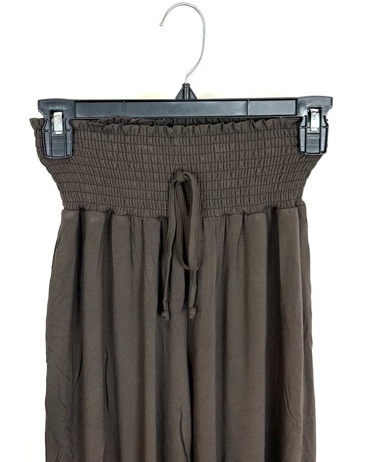 Brown Flowy Pants - Size 0/2