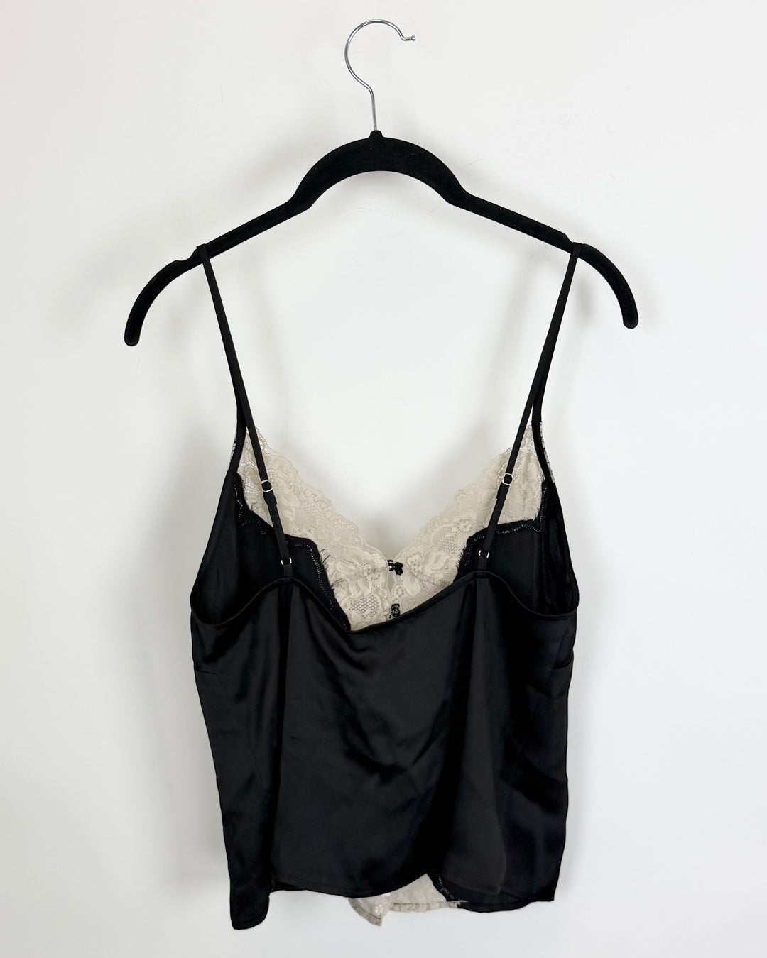 Black and Beige Lace Cami - Size 2/4