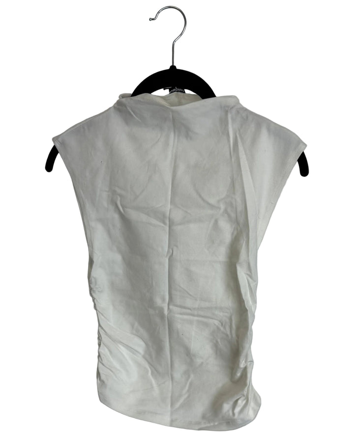 White Boat Neck Sleeveless Top - Size 00/0 and 0/2
