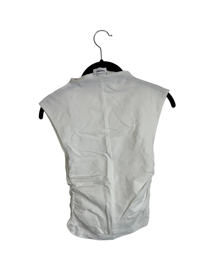 White Boat Neck Sleeveless Top - Size 00/0 and 0/2