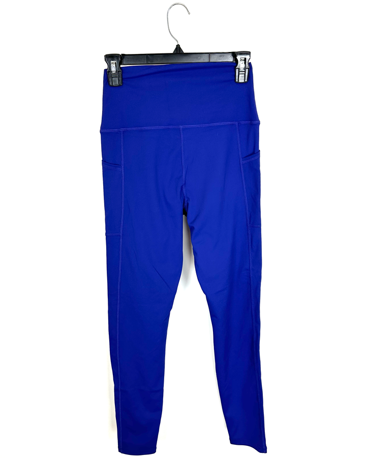 Royal Blue Pocket Leggings - Size 4/6