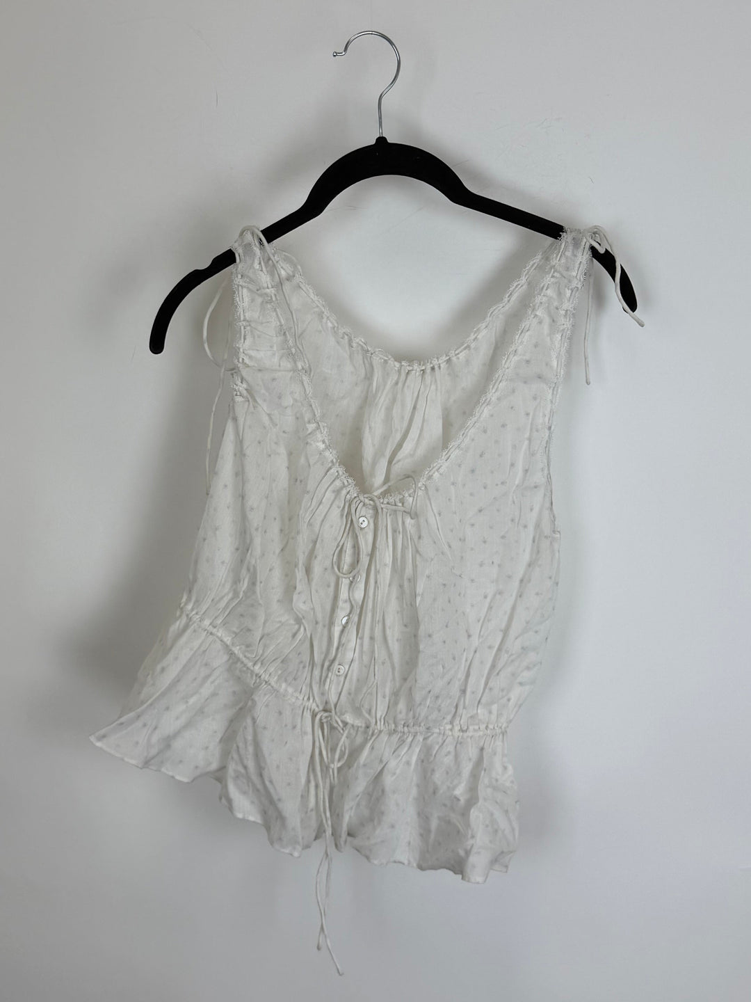 White Button Down Ties tank - 4/6