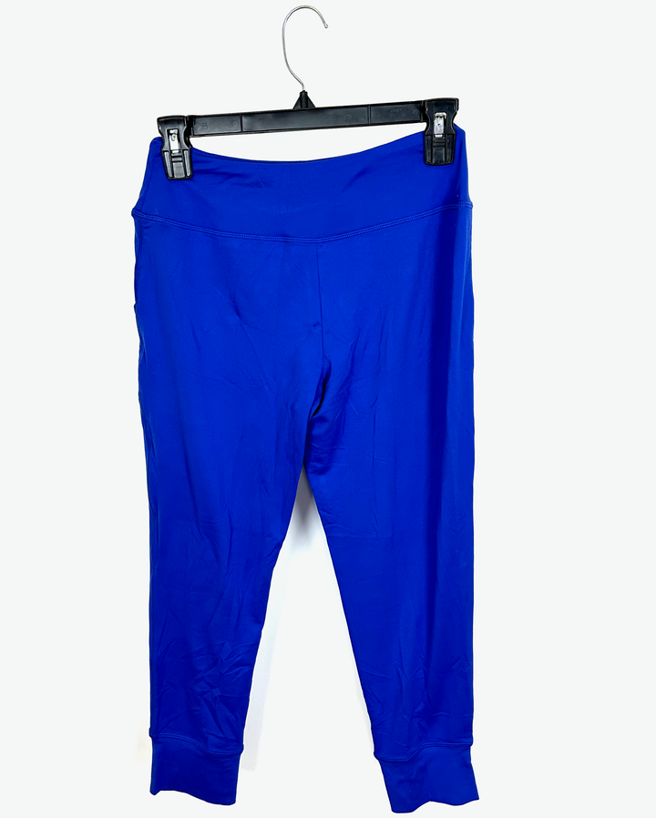 Cerulean Blue Waist Tie Joggers - Size 0/2
