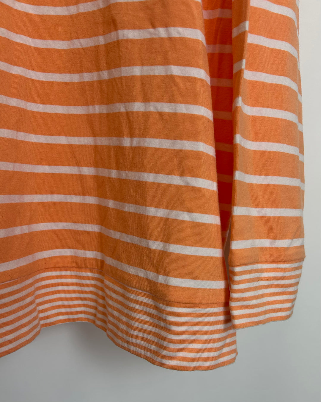 Creamsicle Orange Striped Long Sleeve Top - Size 14/16
