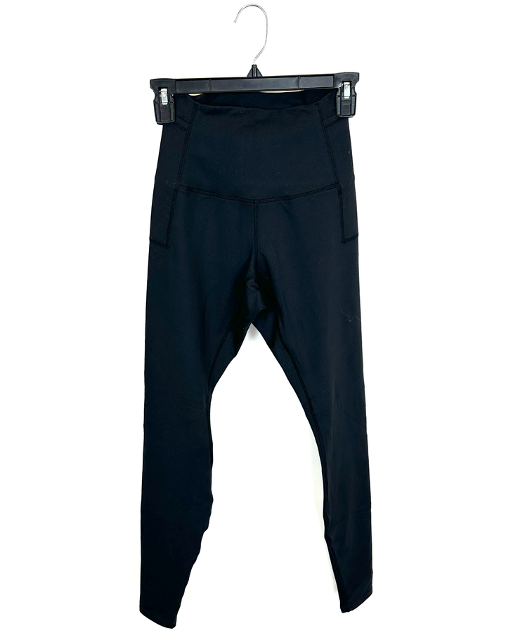 Ink Black High Rise Leggings - Size 0/2