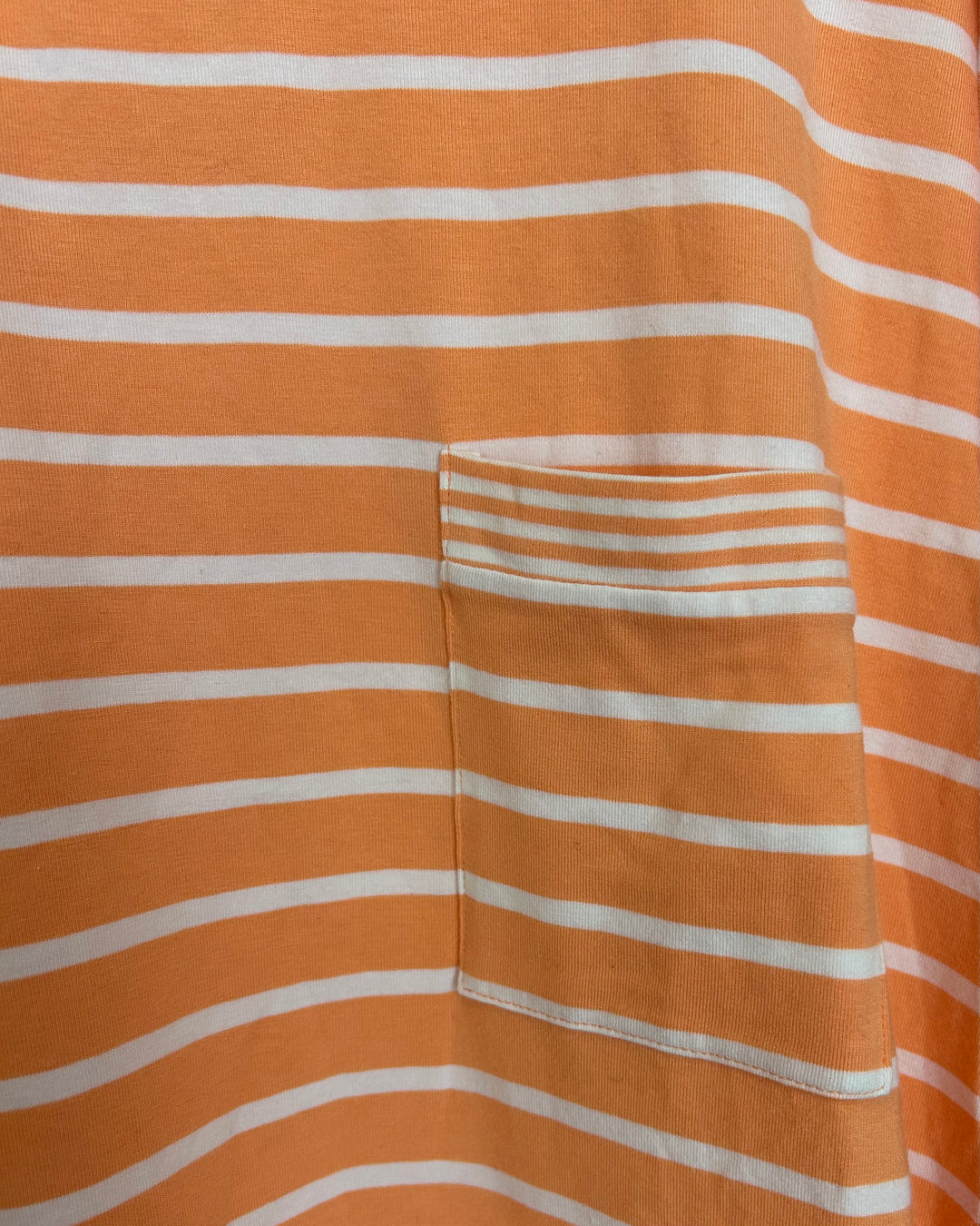 Creamsicle Orange Striped Long Sleeve Top - Size 14/16