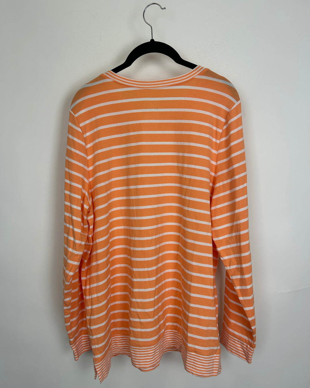 Creamsicle Orange Striped Long Sleeve Top - Size 14/16