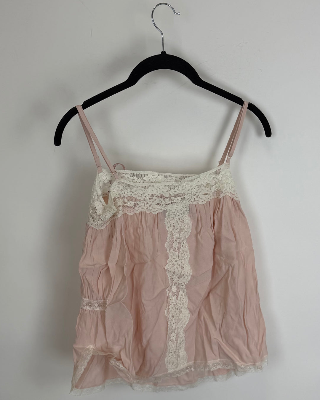 Pink and White Lace Cami Top - Size 2/4