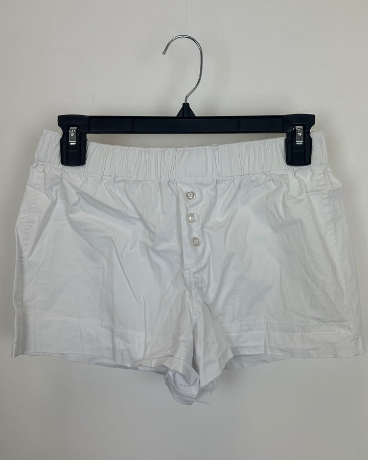 White Lightweight Shorts - Size 0/2