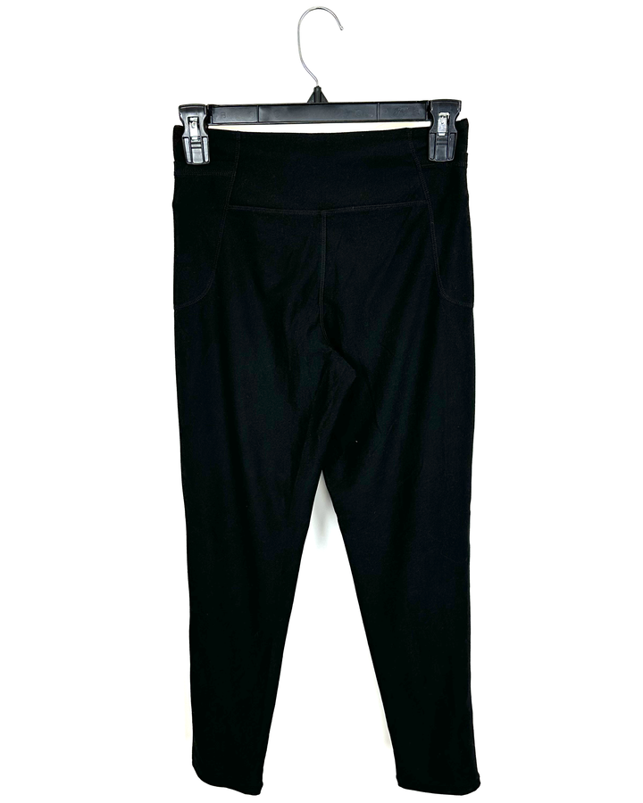 Charcoal Black Cropped Leggings - Size 0/2