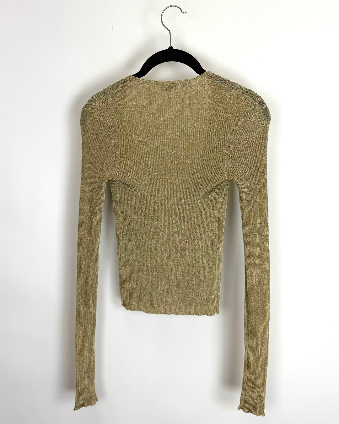 Metallic Gold Sheer Top - Size 2/4