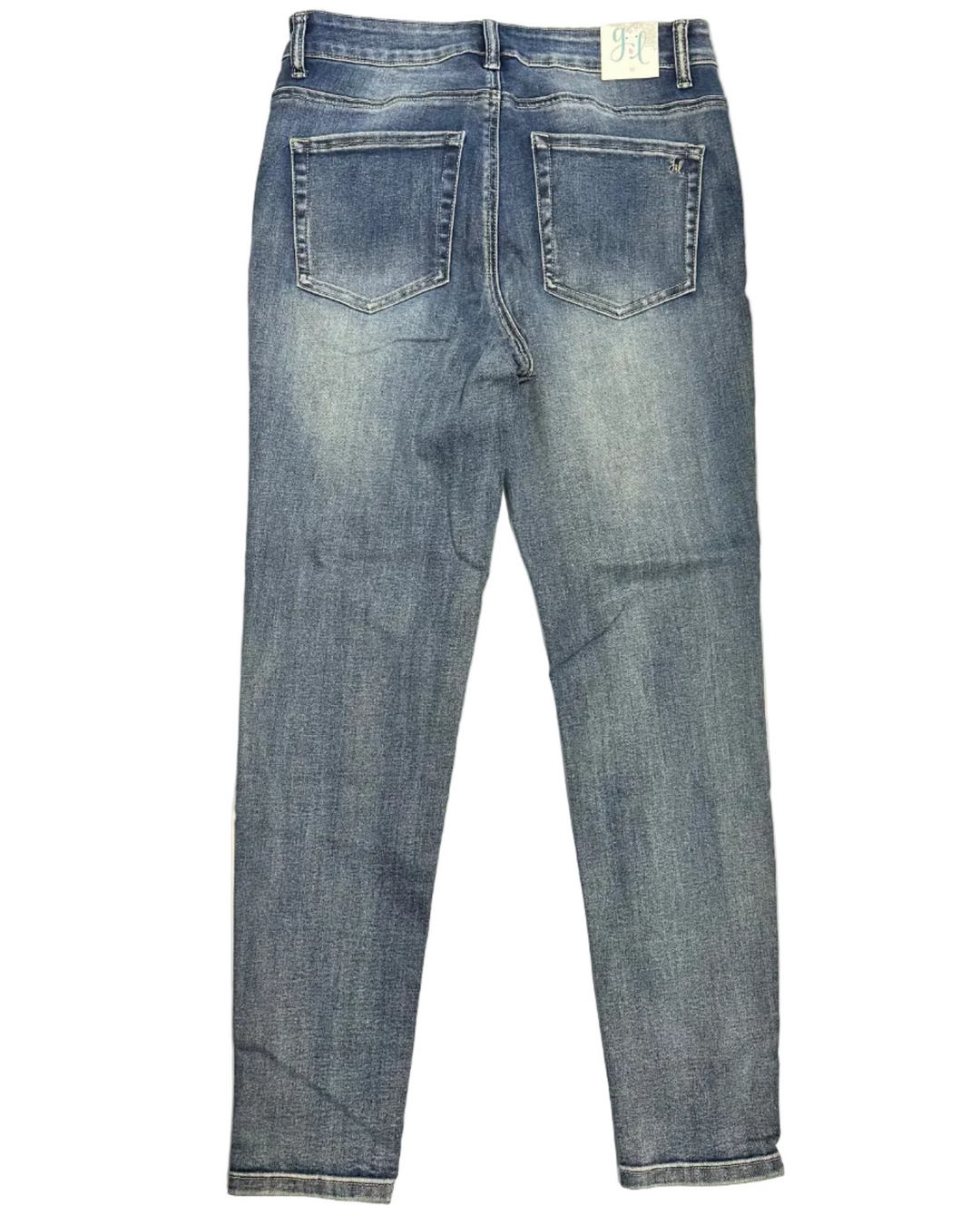 Medium Wash Greencast Skinny Jeans - Size 12