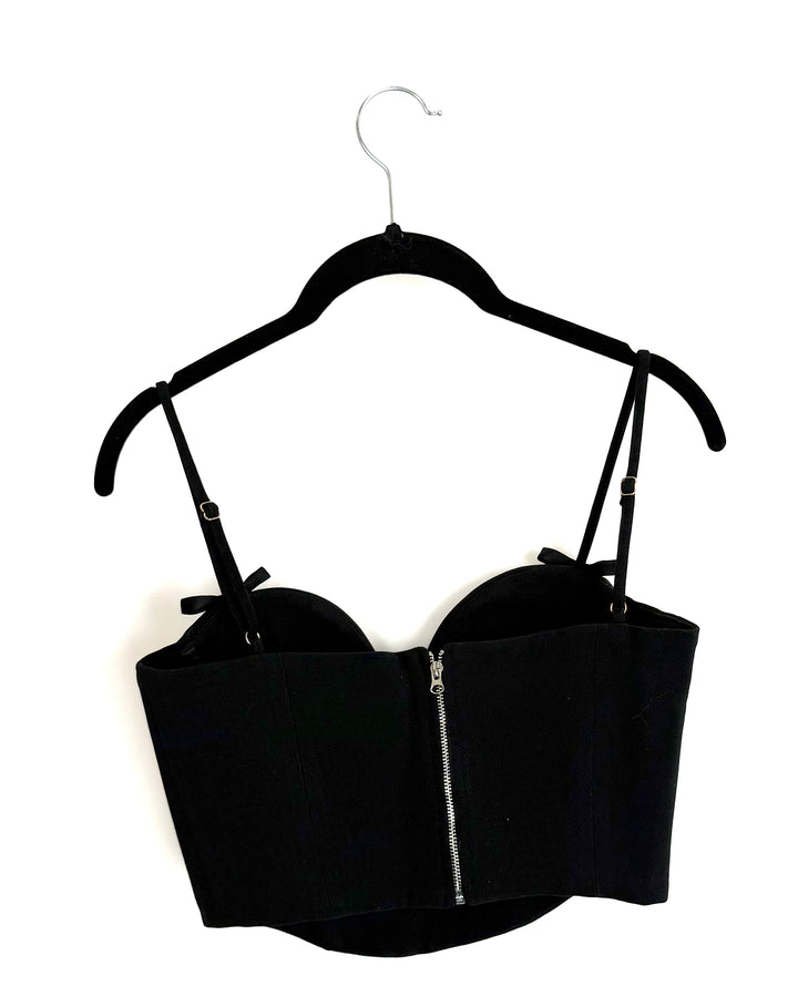 Black Bow Detailed Corset - Size 0/2
