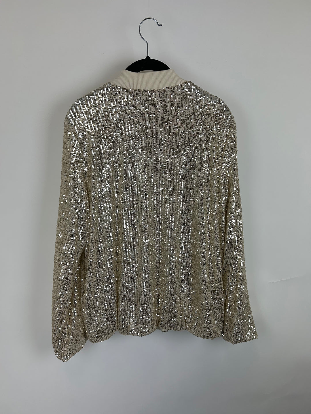 Gold Sequin Bomber Jacket - Size 6/8