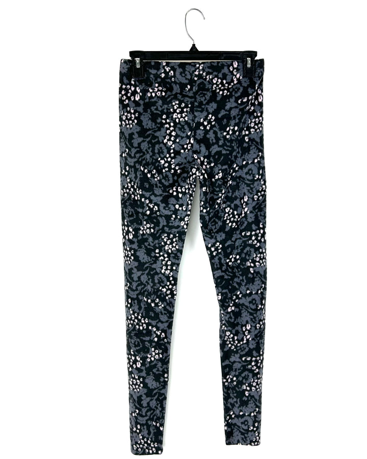 Fleece Leopard Leggings - Size 4/6 and 6/8