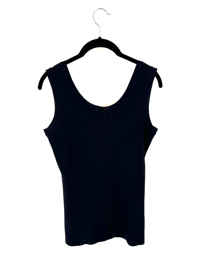 Black Knit Tank Top - Size 0