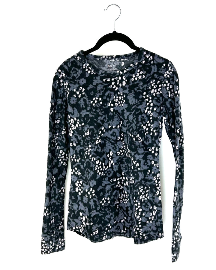 Leopard Long Sleeve Fleece Top - Size 4/6