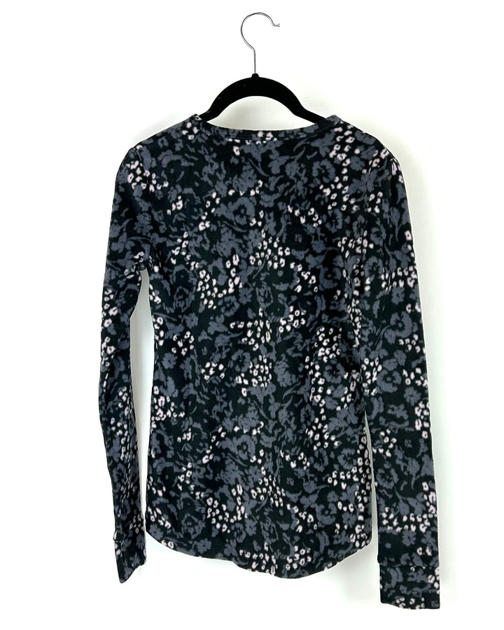 Leopard Long Sleeve Fleece Top - Size 4/6 and 6/8