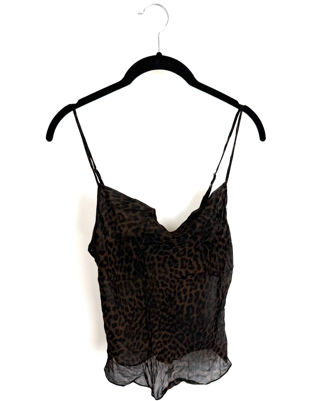 Espresso Leopard Print Camisole - Size 0/2