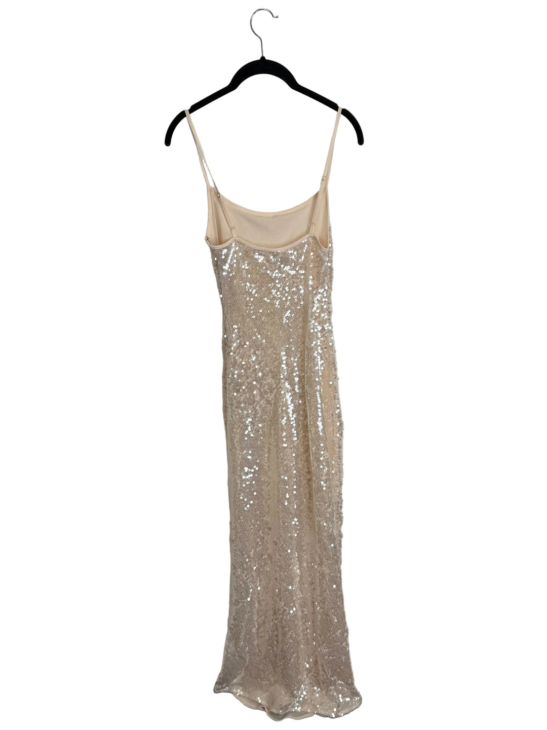 Cream Sequin Sleeveless Dress - S and XS
