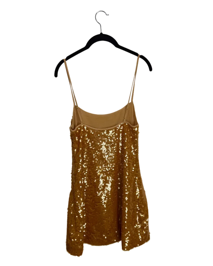 Gold Sequin Dress - Size 0/2 and 2/4
