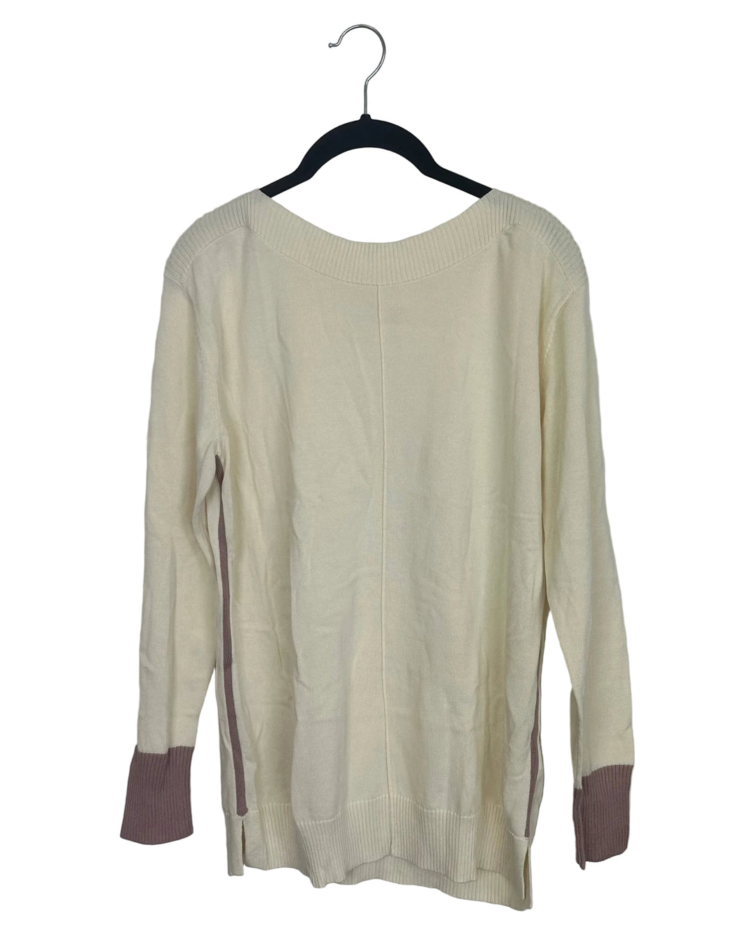 Ivory & Mauve Sweater - Size 6/8