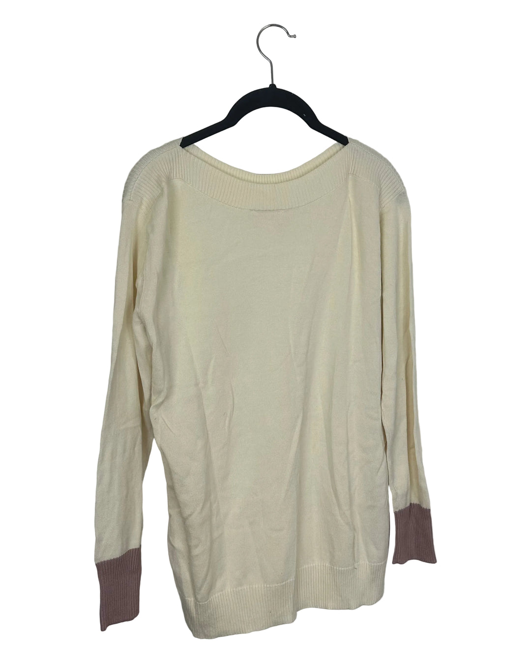 Ivory & Mauve Sweater - Size 6/8