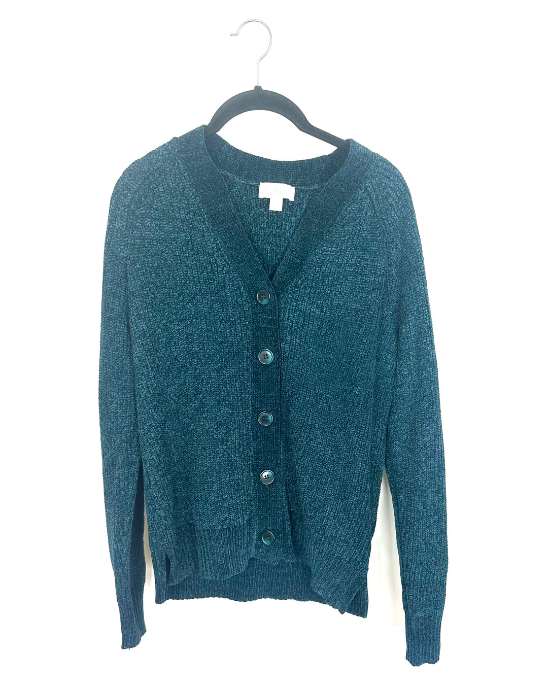 Dark Turquoise V Neck Sweater - Size 6/8
