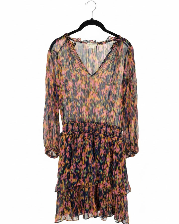 Multicolor Long Sleeve Dress - Size 2/4