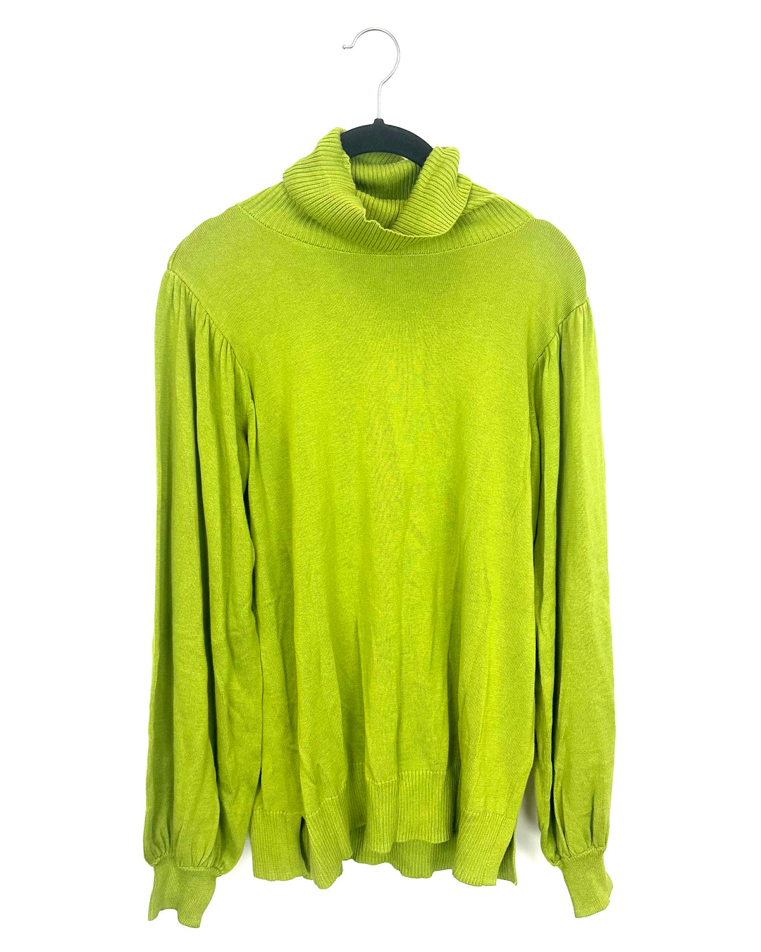 Chartreuse Green Turtleneck Sweater - Size 6/8
