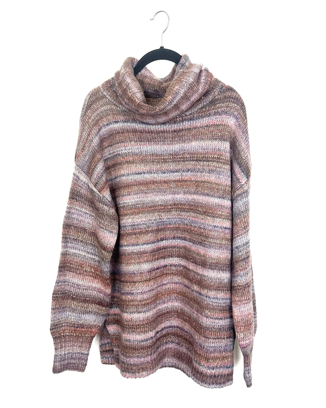 Shades of Pink Ombre Turtleneck Sweater - Size 6/8