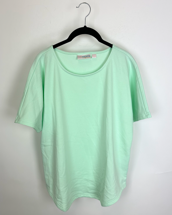 Seafoam Green Heavyweight Top - Size 6/8