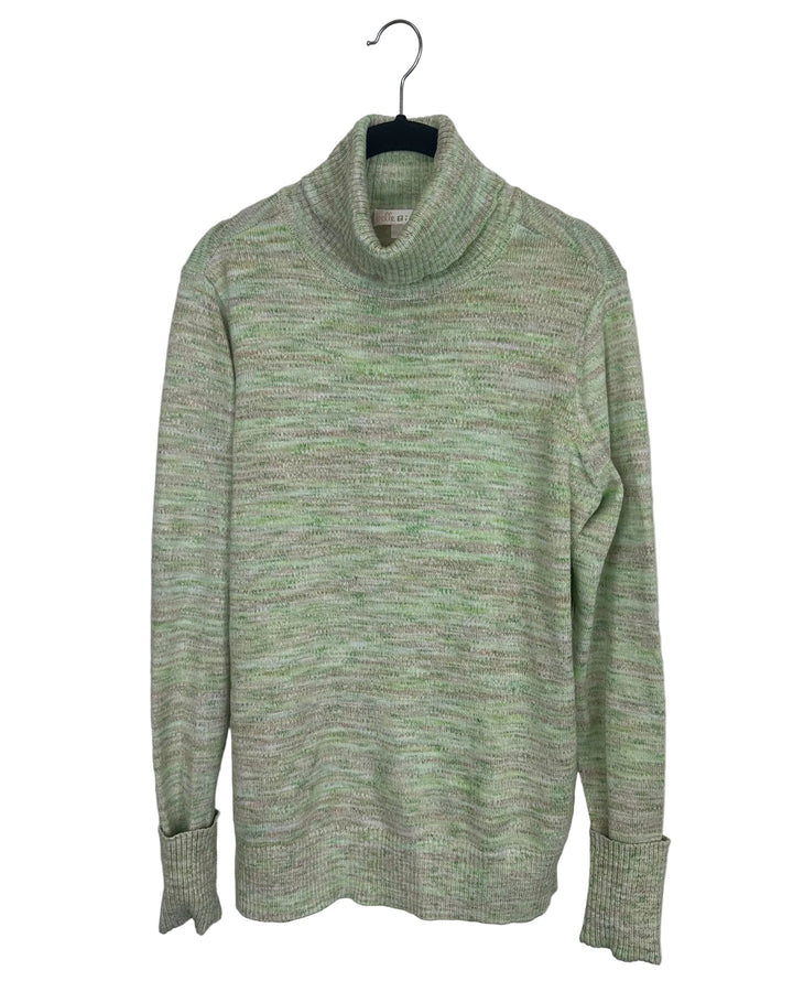 Shades of Green Turtleneck Sweater - Size 6/8