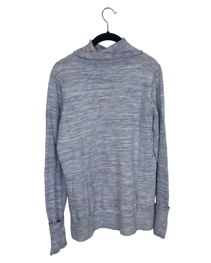 Purple Mix Turtleneck Sweater - Size 6/8