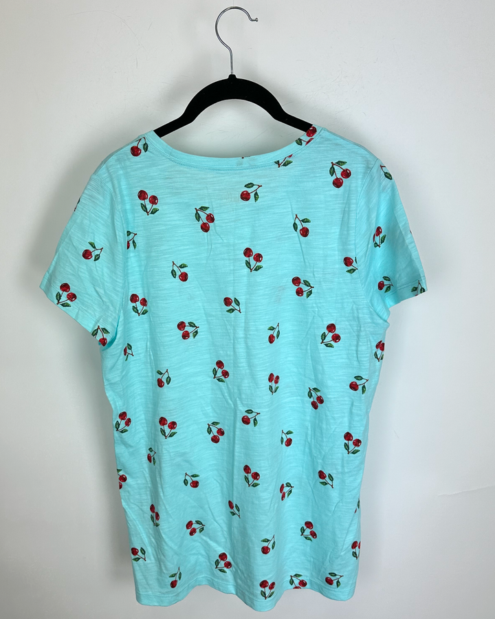 Summer Blue Cherry T-Shirt - Size 6/8