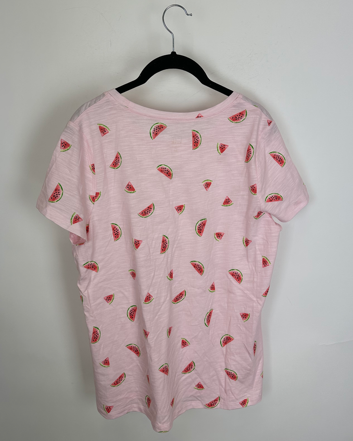 Baby Pink Watermelon T-Shirt - Size 6/8
