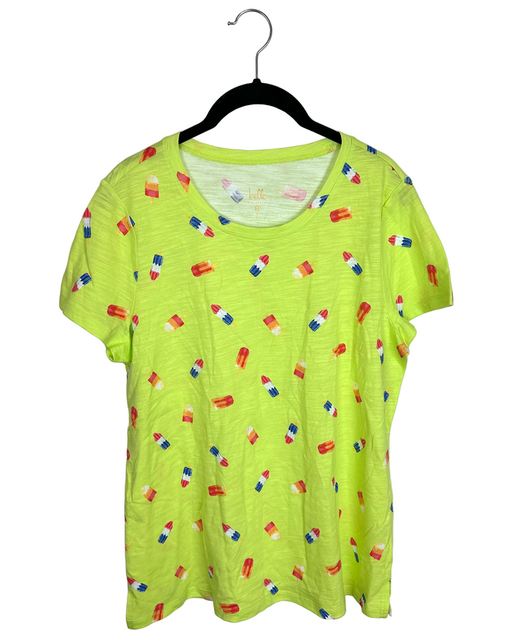 Bright Green Popsicle T-Shirt - Size 6/8