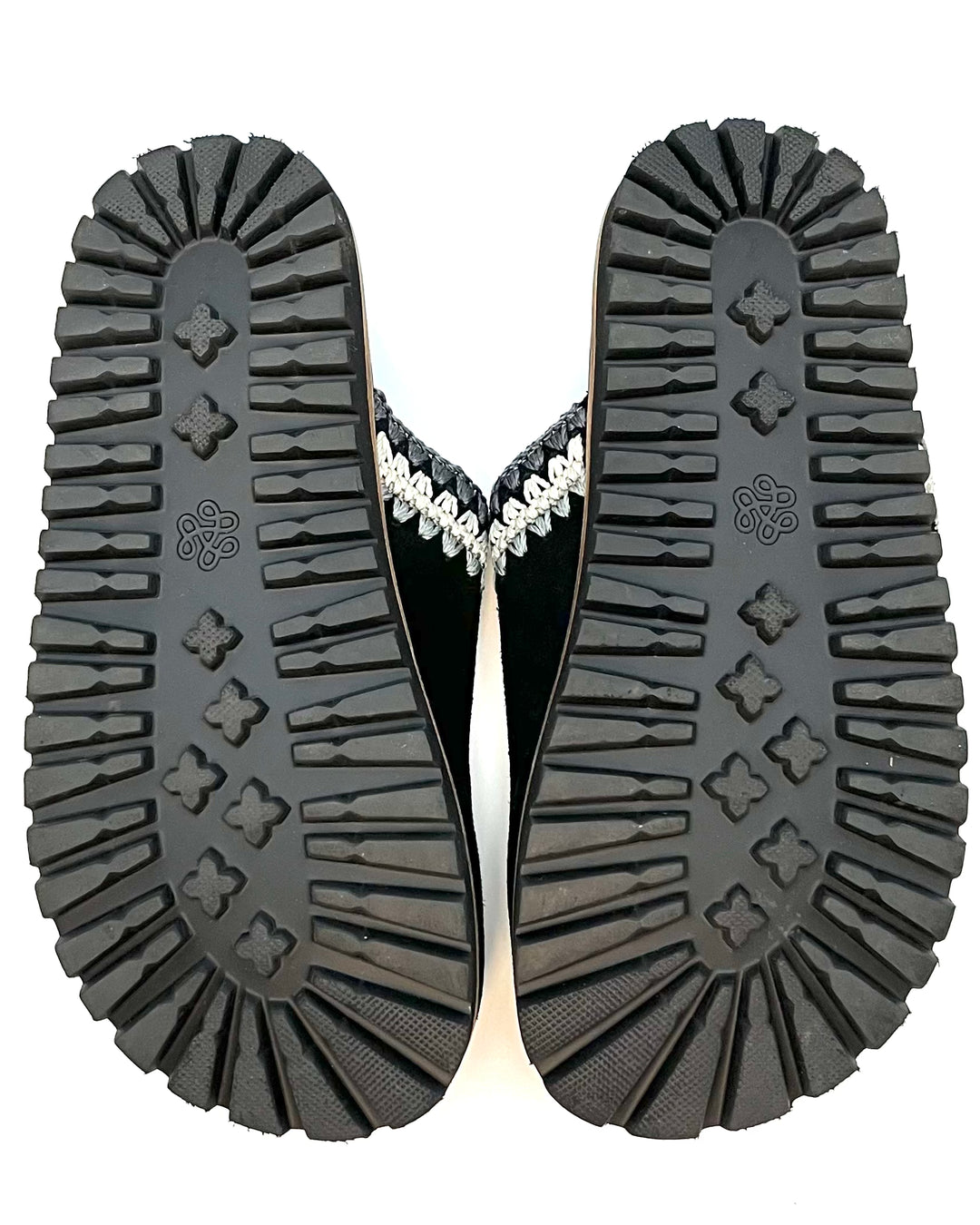 Black and Gray Suede Clogs - Size 6, 7, 8, 9, 10, 11