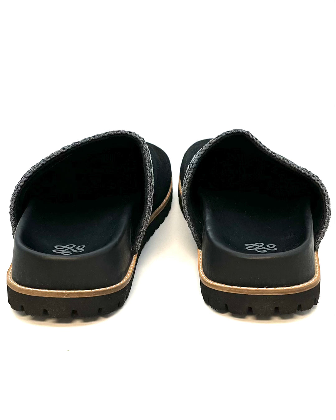 Black and Gray Suede Clogs - Size 6, 7, 8, 9, 10, 11