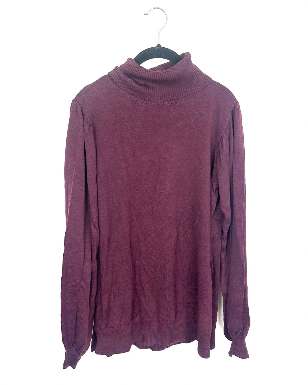 Dark Burgundy Turtleneck Sweater - Size 6/8